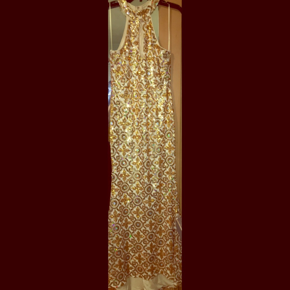 Gold dress